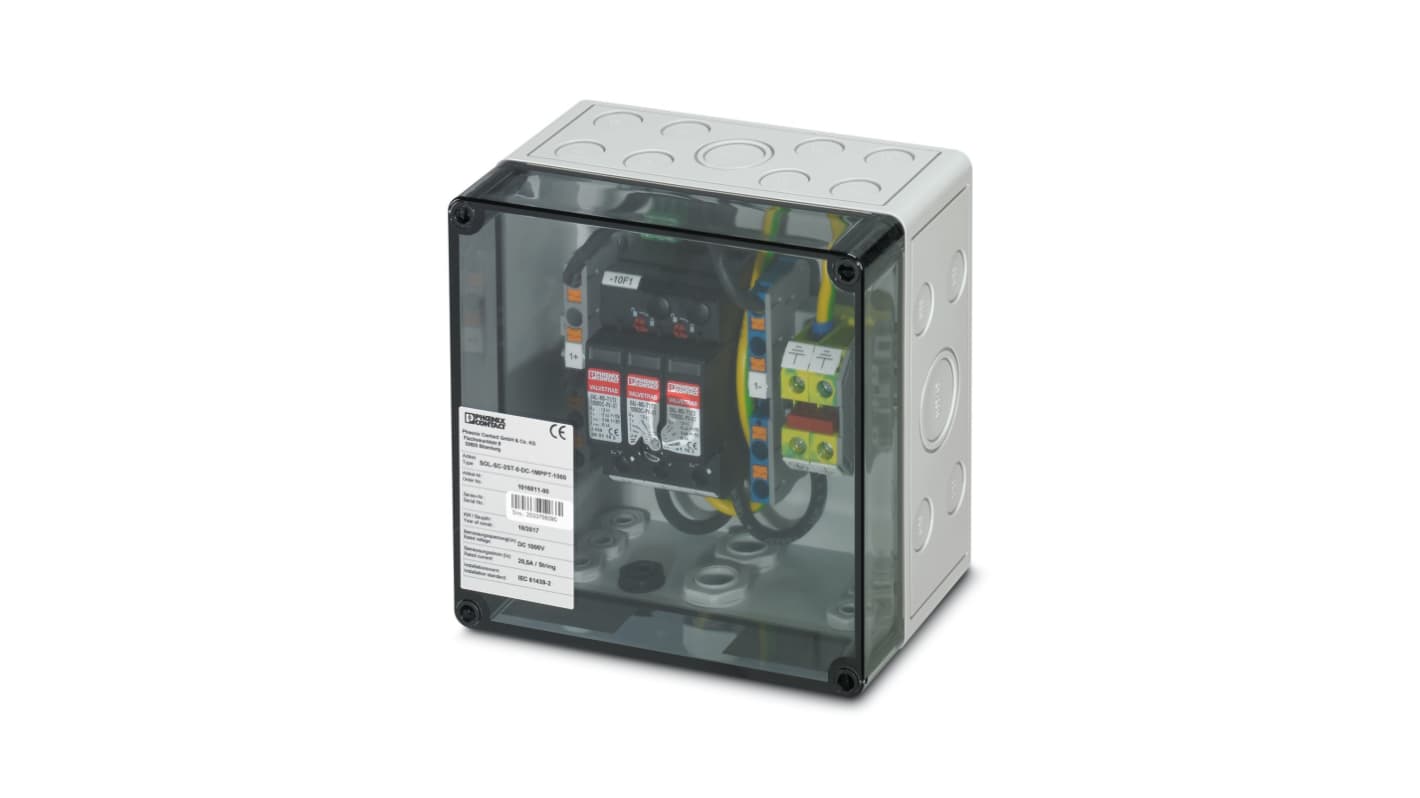 Boîte de jonction en Polycarbonate 111 x 180 x 180mm, IP65