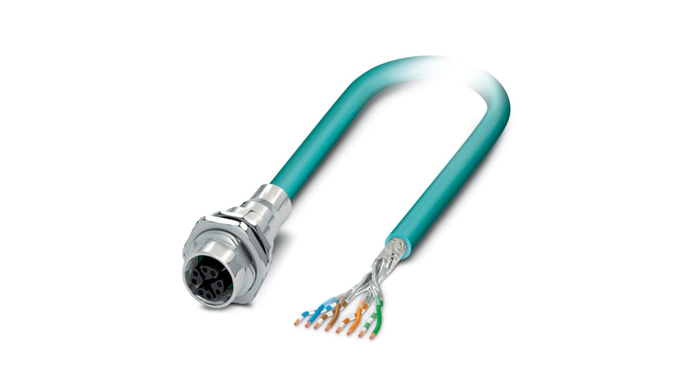Kabel ze złączem Złącze M12 długość 500mm Rodzaj A Żeńskie