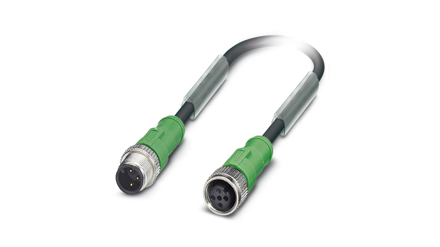 Phoenix Contact M12 to M12 Sensor Actuator Cable, 3m