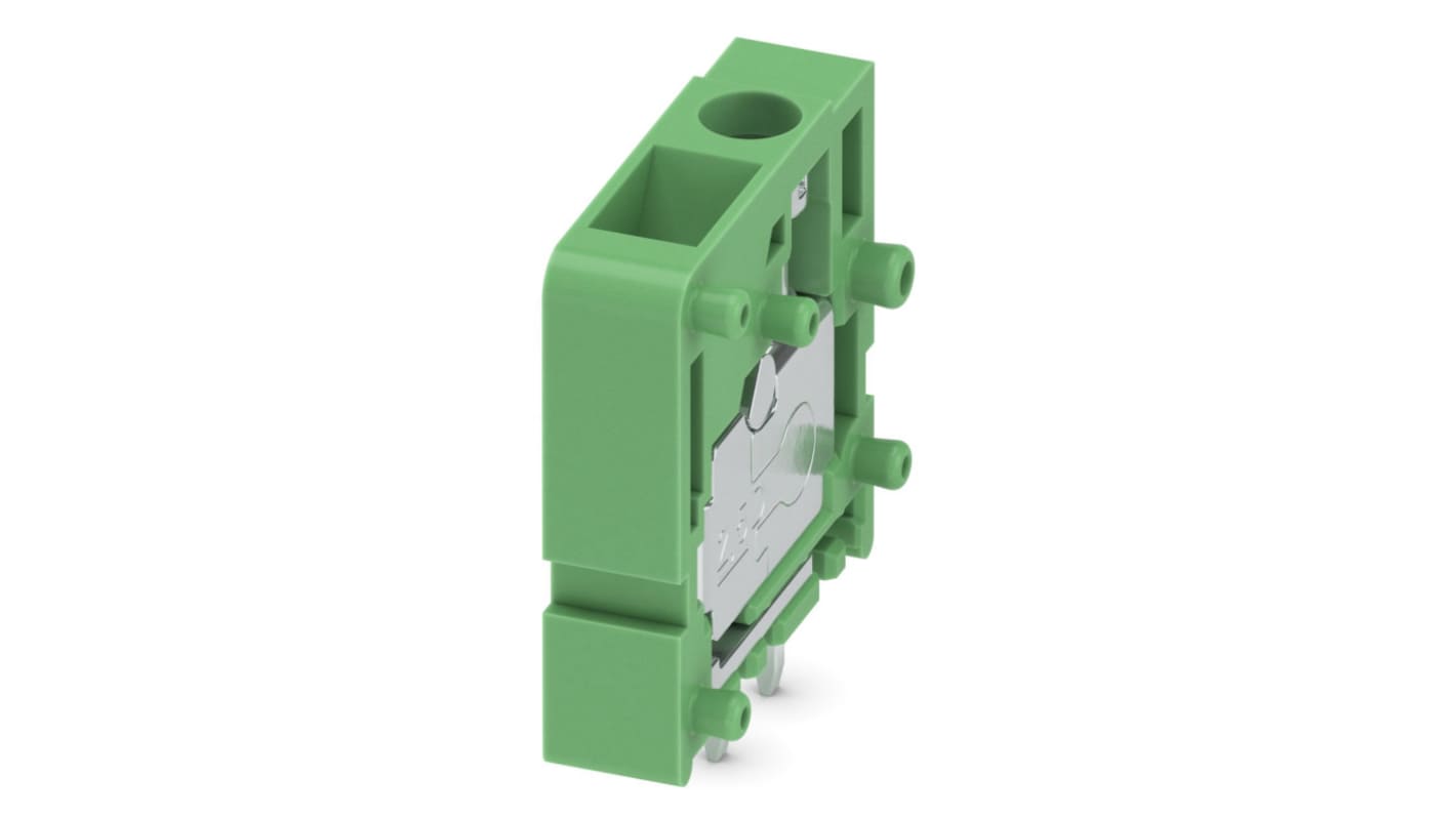 Phoenix Contact PCB Terminal Block, 1-Contact, 5mm Pitch, PCB Mount, 1-Row