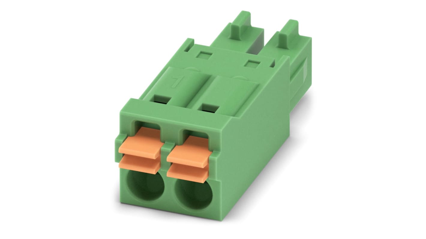 Morsettiera collegabile Phoenix Contact Femmina a 2 vie, 1 fila, passo 3.81mm, Montaggio con foro passante