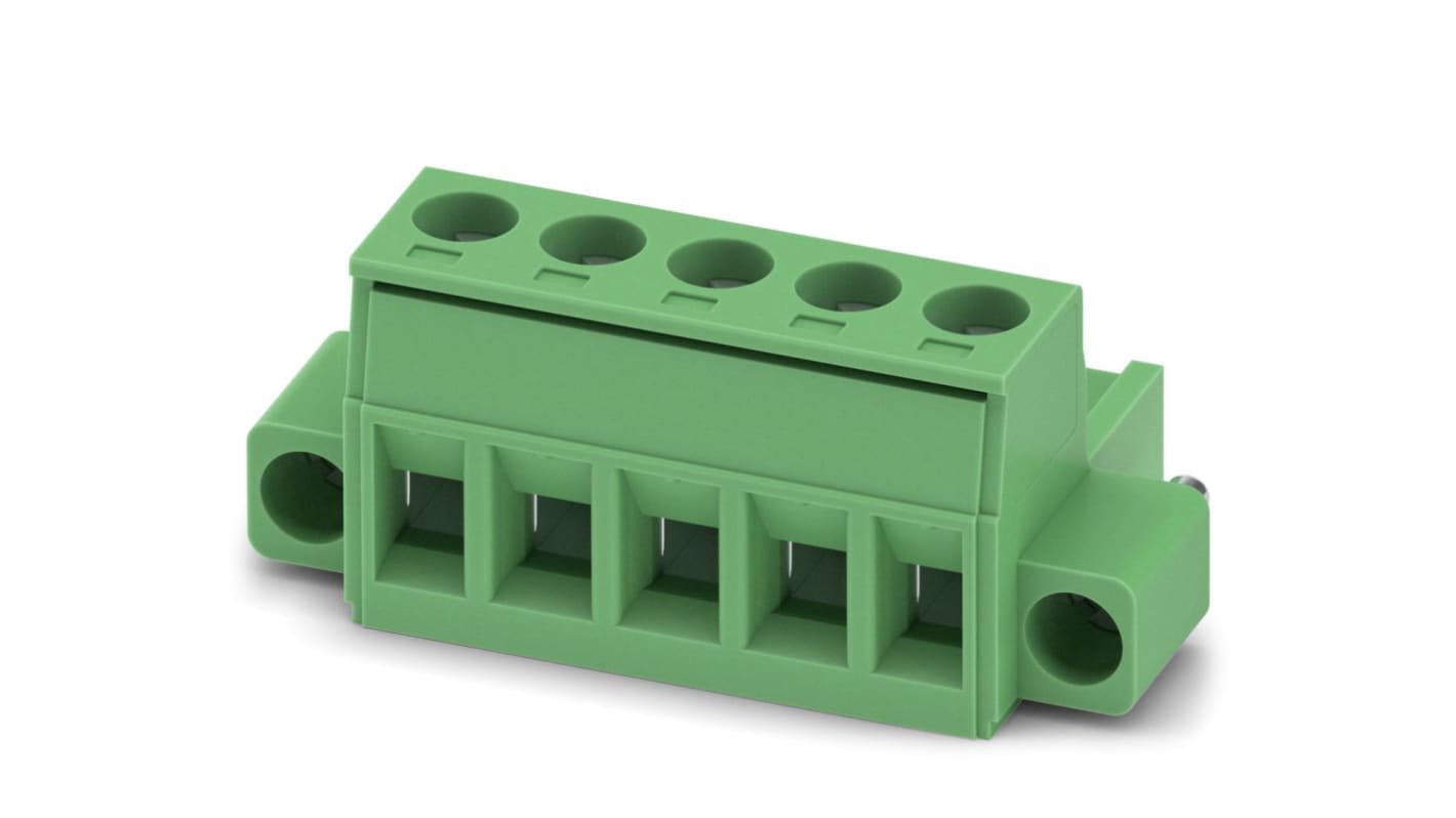 Phoenix Contact, 5.08mm Pitch, 5/ 5-STF-5, 08, MSTB 2, 5 Way, Pluggable Terminal Block, Plug, Through Hole, 1778014