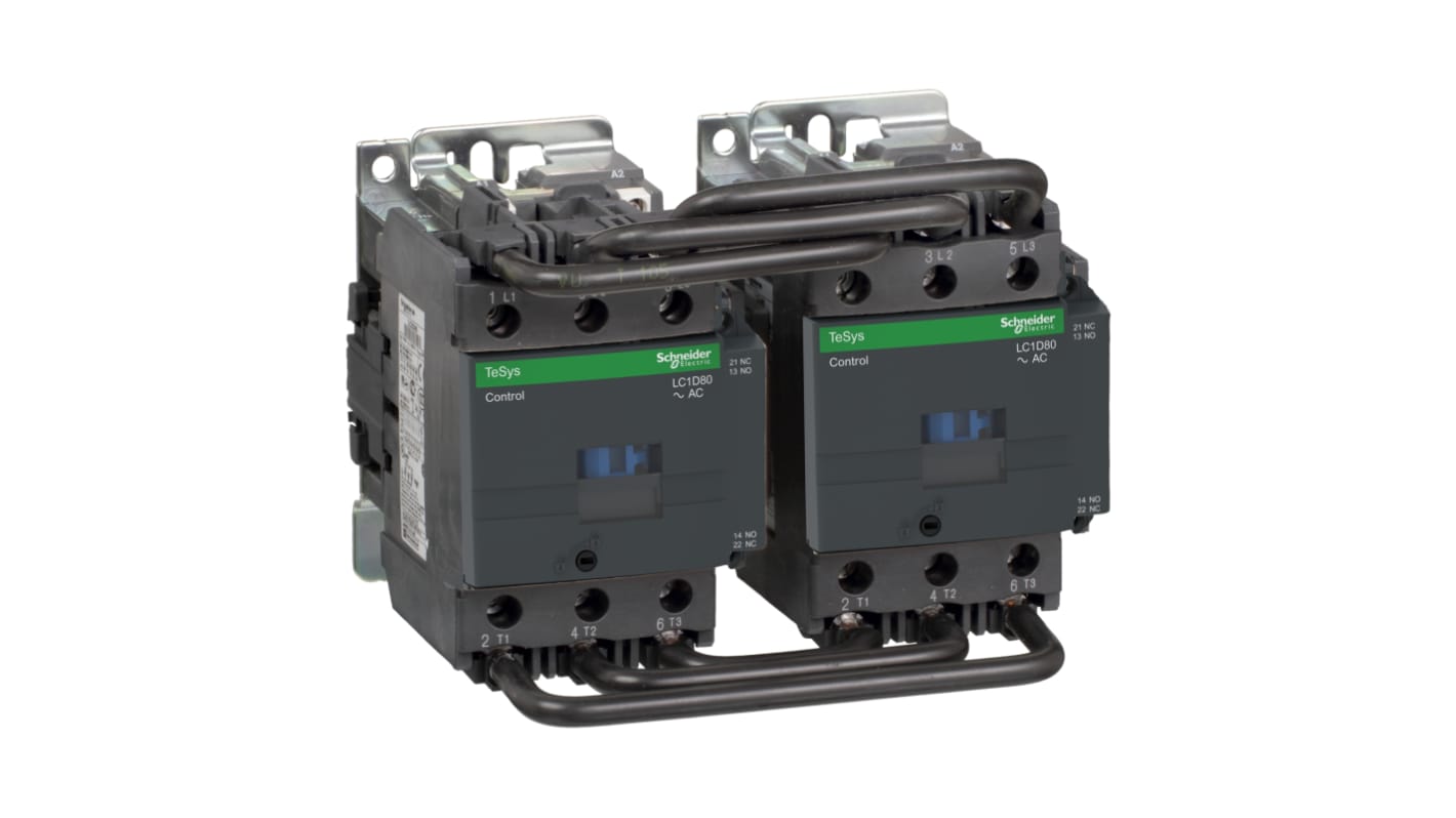 Schneider Electric TeSys D Contactor, 48 V ac Coil, 3-Pole, 80 A, 45 kW, 3NO