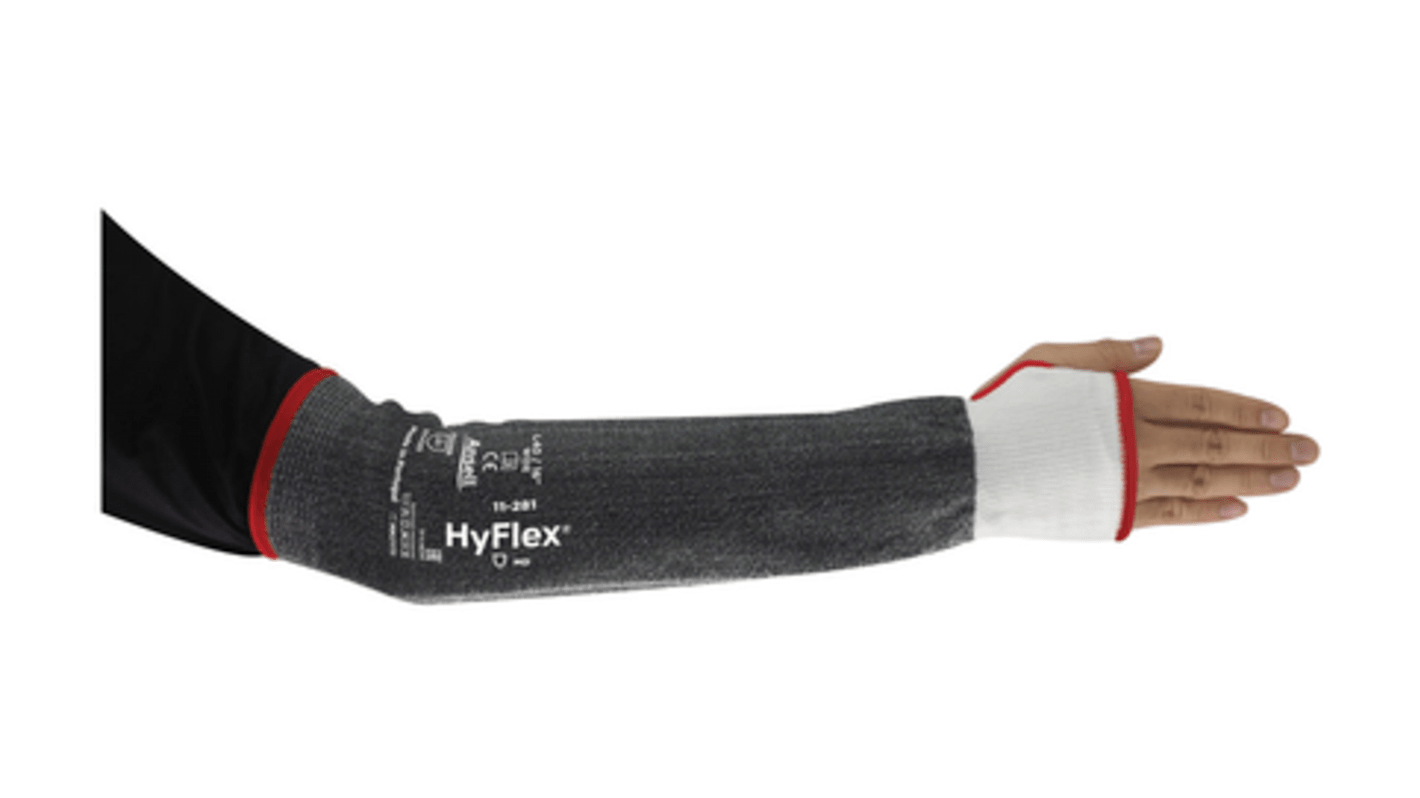 Ansell 11-281 Black, White Reusable HPPE Arm Protector for Automotive Industry, Machinery & Equipment Industry, Metal