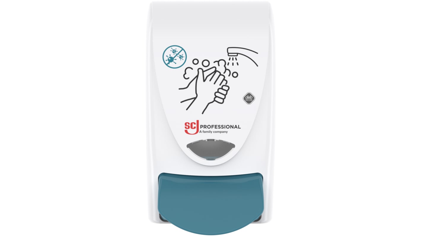 SCJ Professional 皂液器, 1L容量, 白色