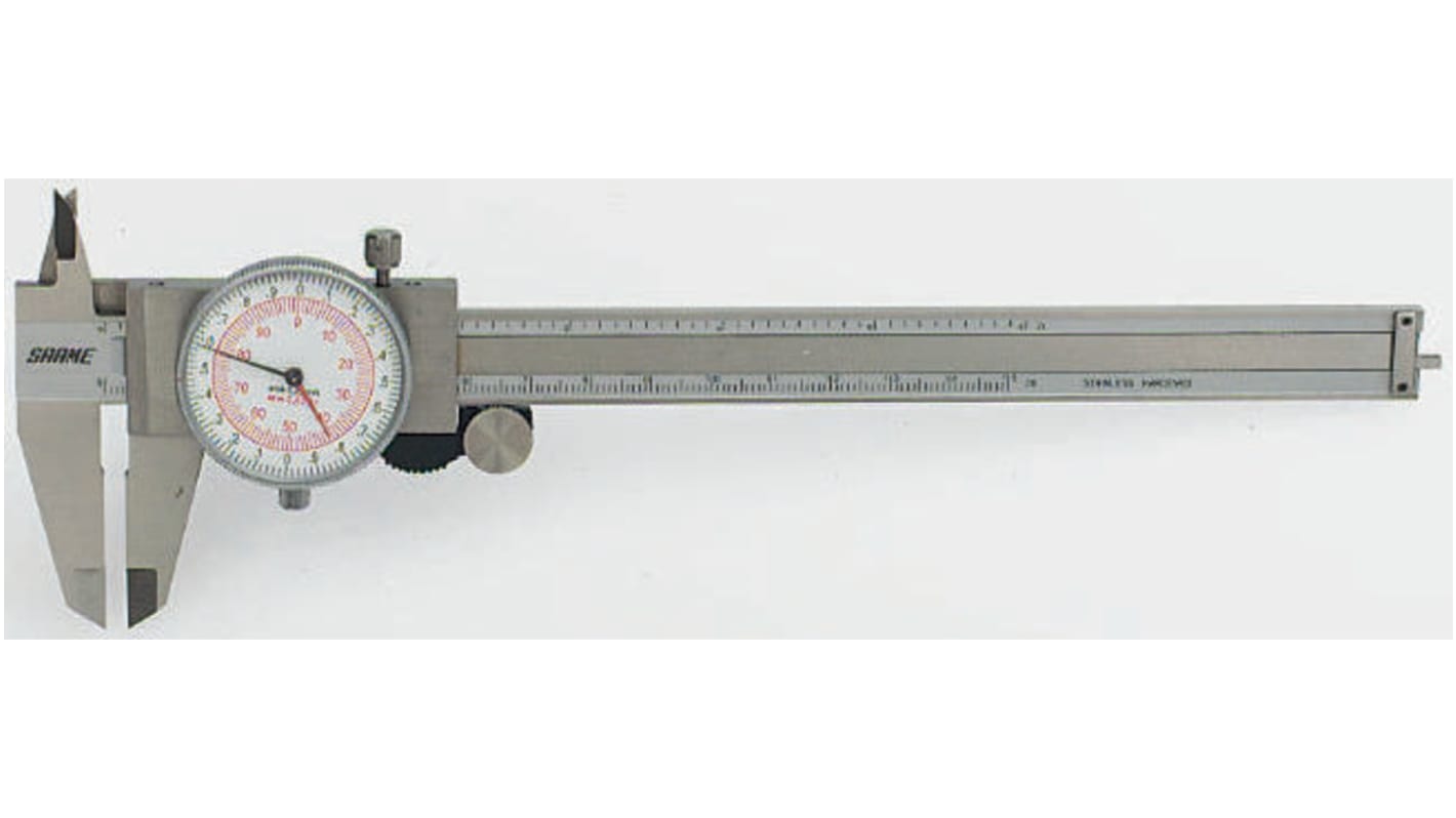 RS PRO Rundskala-Messschieber Analog Zöllig, metrisch 150mm, 6Zoll / ±0,02 mm