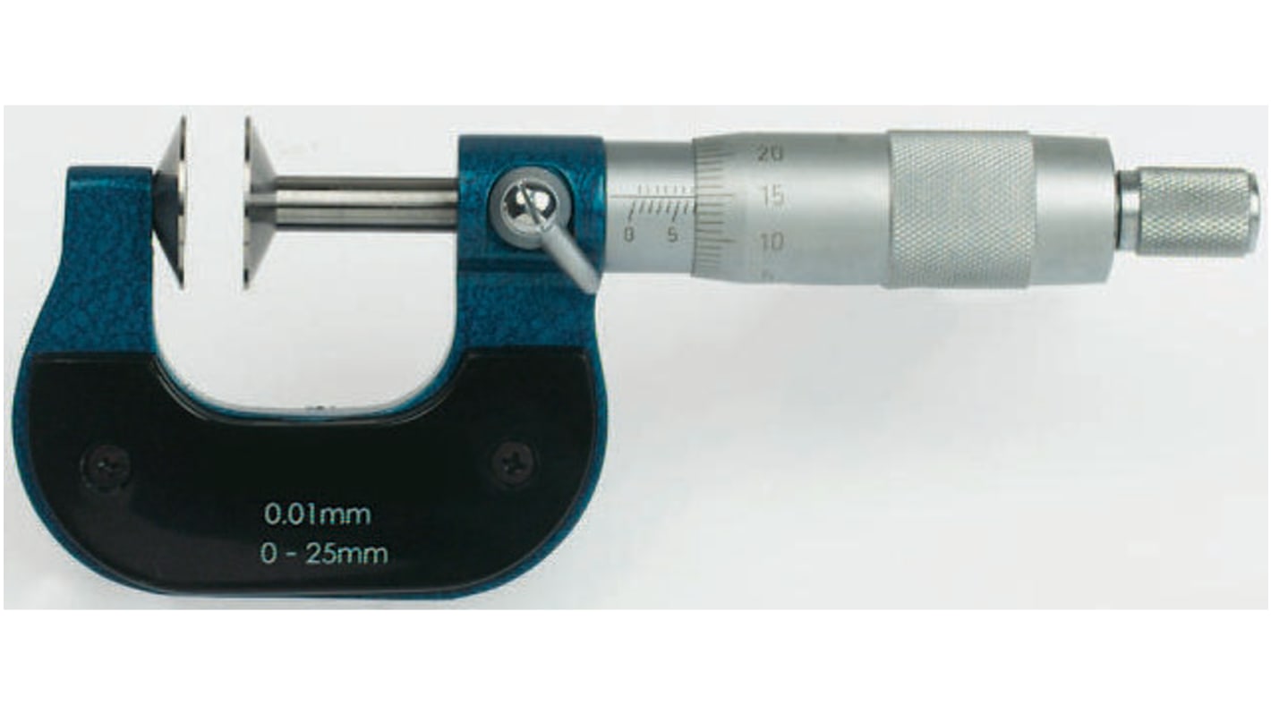 RS PRO Special Micrometer, Range 0 mm →25 mm