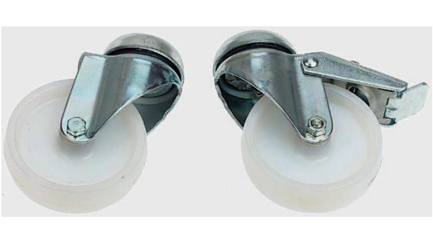 FlexLink M12, M8 Thread Steel Castor Wheels, 11mm Groove