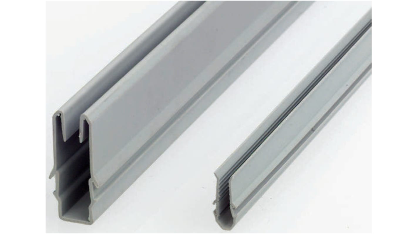 Profilo di copertura FlexLink, in PVC, Grigio, lungh. 3m, per profili 44 mm, 88 mm, scanalatura 11mm