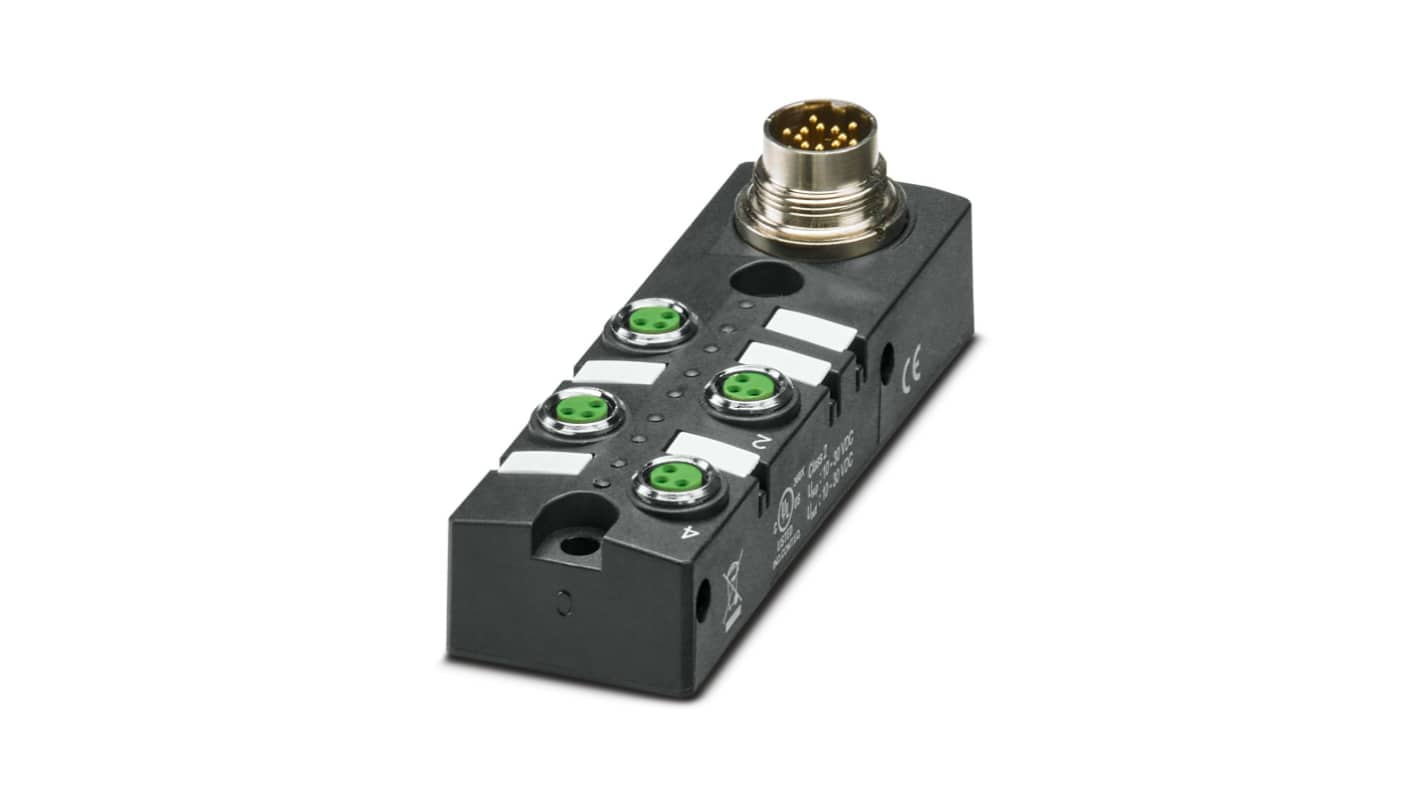 Phoenix Contact SACB Series Sensor Box, M8, 3 way, 4 port