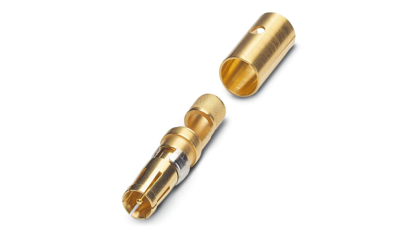 Phoenix Contact, VS-ST-KX-50-RG58 Series, Female Solder Cup D-Sub Connector Coaxial Contact, Gold Plated, 18 AWG