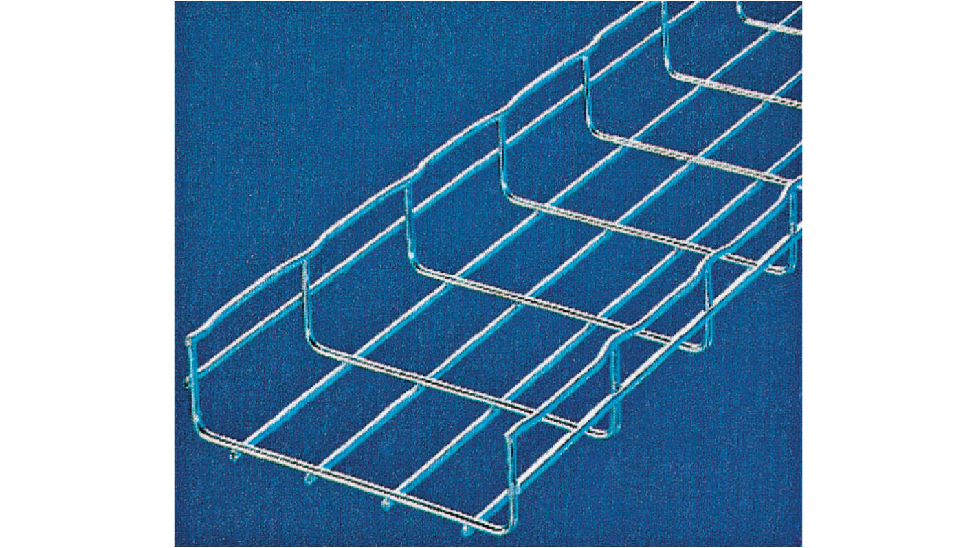 Kabelová lávka, Zásobník drátu, Elektricky galvanizovaná ocel, 3m x 150 mm x 30mm Cablofil International
