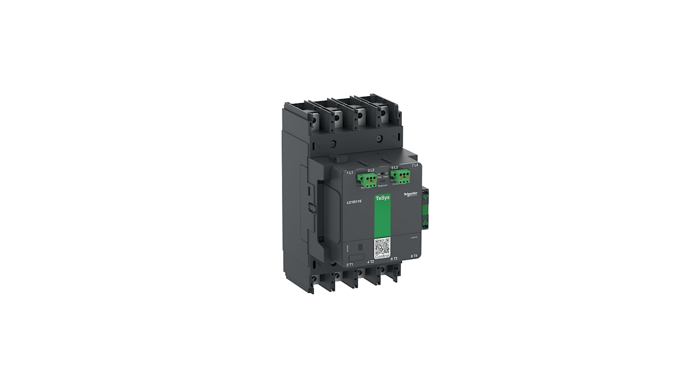 Schneider Electric TeSys F LC1G150 Contactor, 200 → 500 V ac/dc Coil, 4-Pole, 275 A, 1 NO + 1 NC