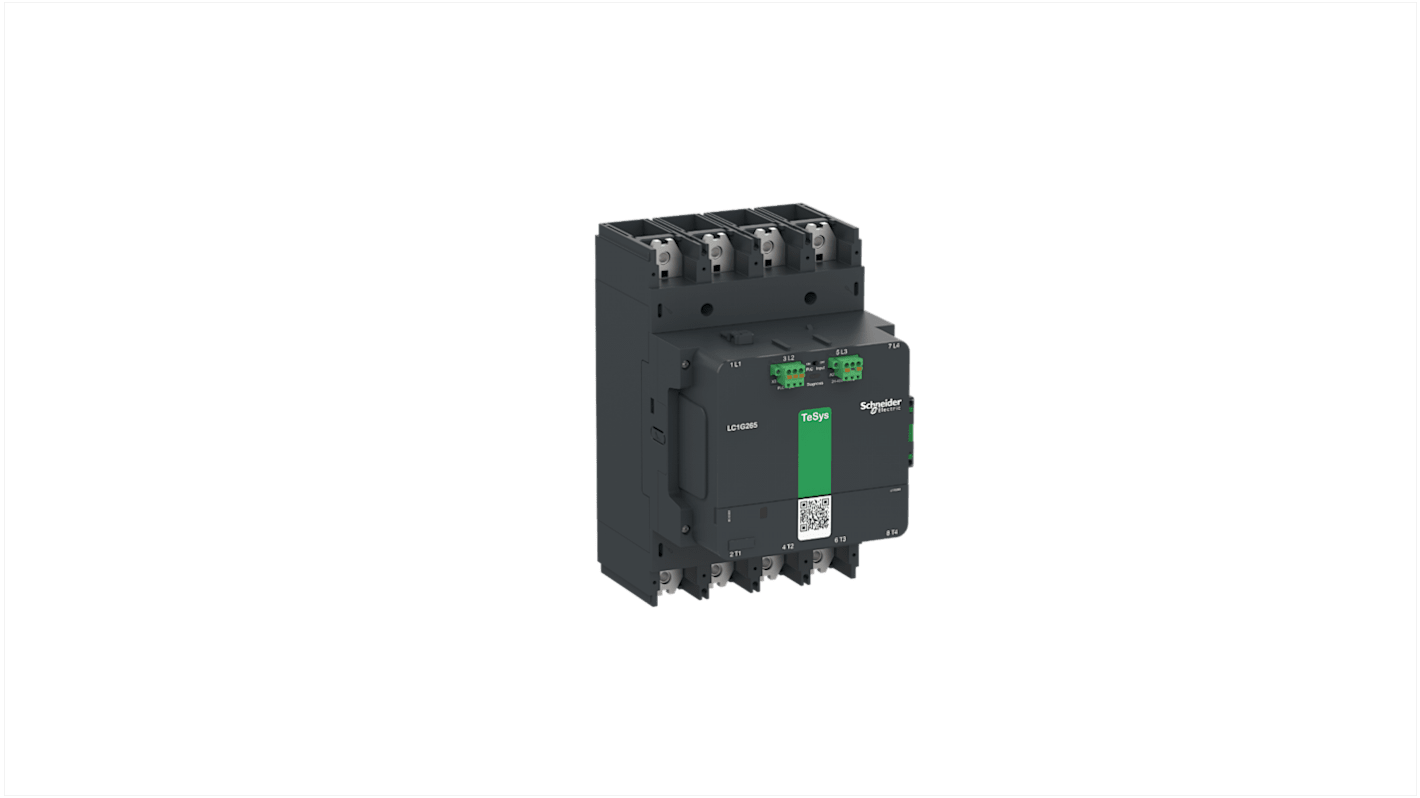 Schneider Electric TeSys F LC1G265 Contactor, 200 → 500 V ac/dc Coil, 4-Pole, 385 A, 1 NO + 1 NC