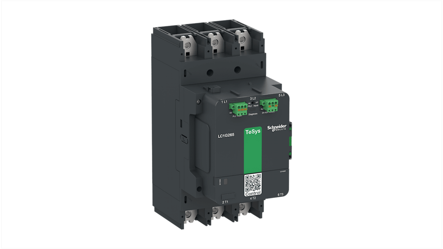 Schneider Electric TeSys F LC1G330 Contactor, 200 → 500 V ac/dc Coil, 3-Pole, 440 A, 1 NO + 1 NC