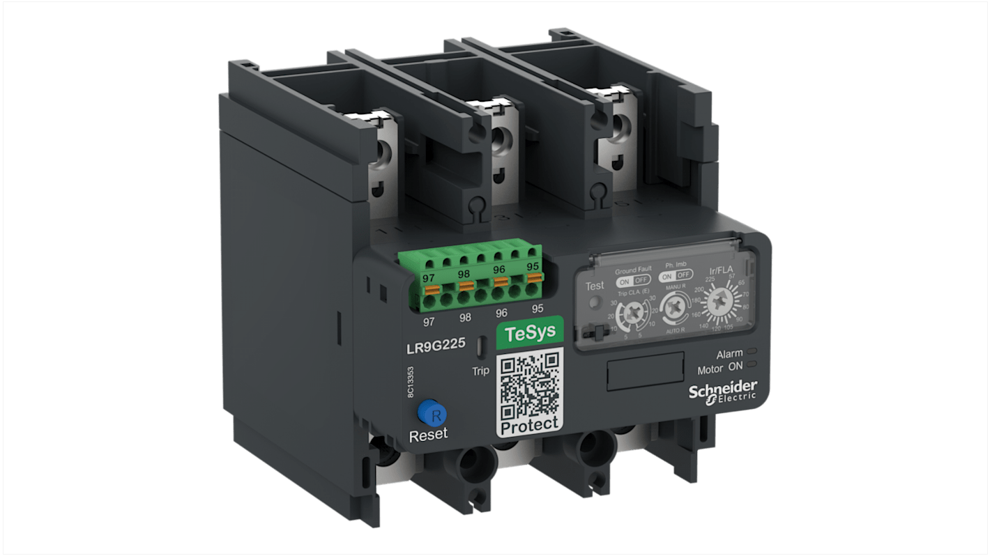 Schneider Electric 热继电器, 触点57 → 225 A, 1 常开 + 1 常闭, 1 常开 + 1 常闭