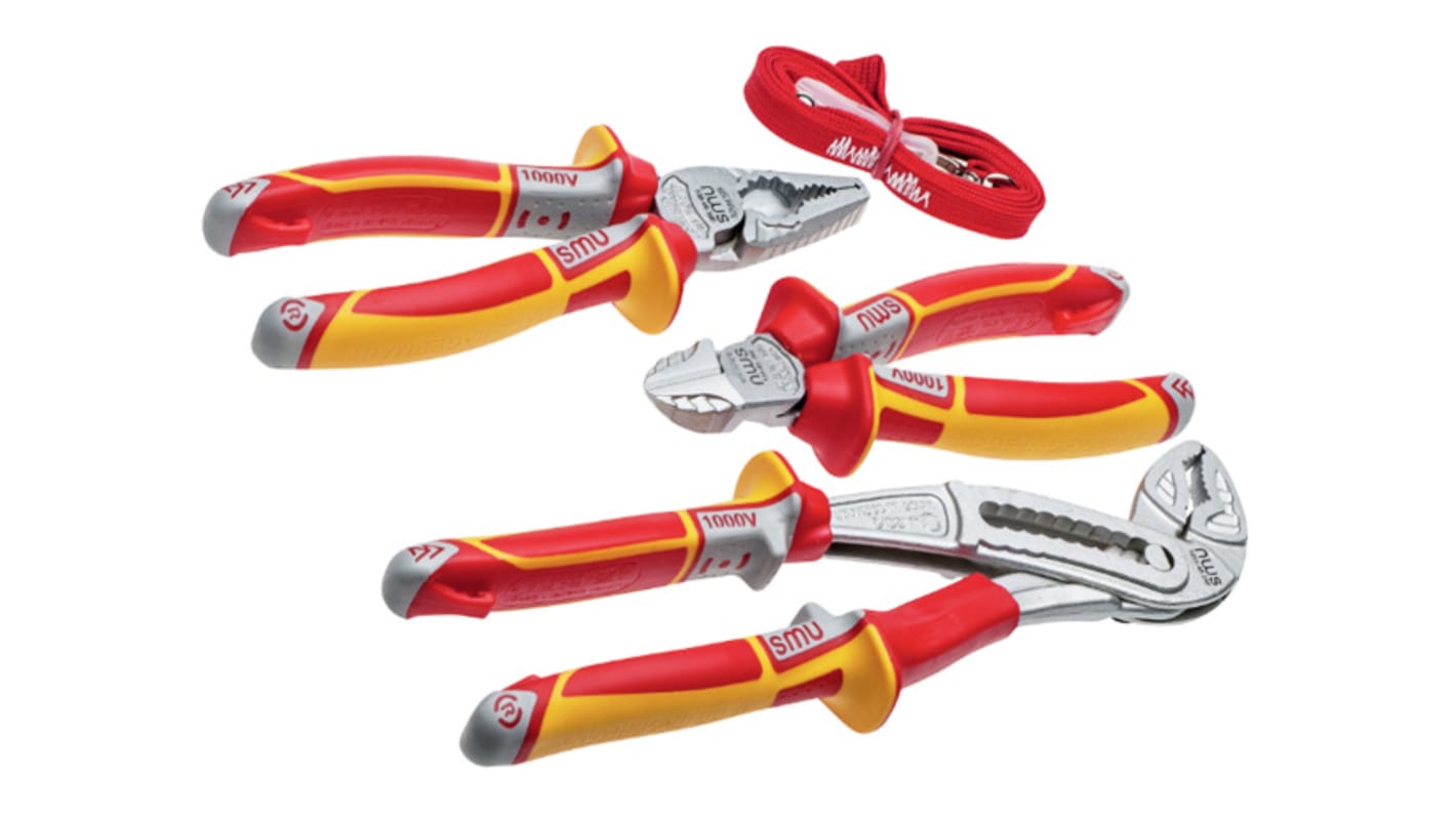 NWS 3-Piece Plier Set, VDE/1000V, 240 mm Overall