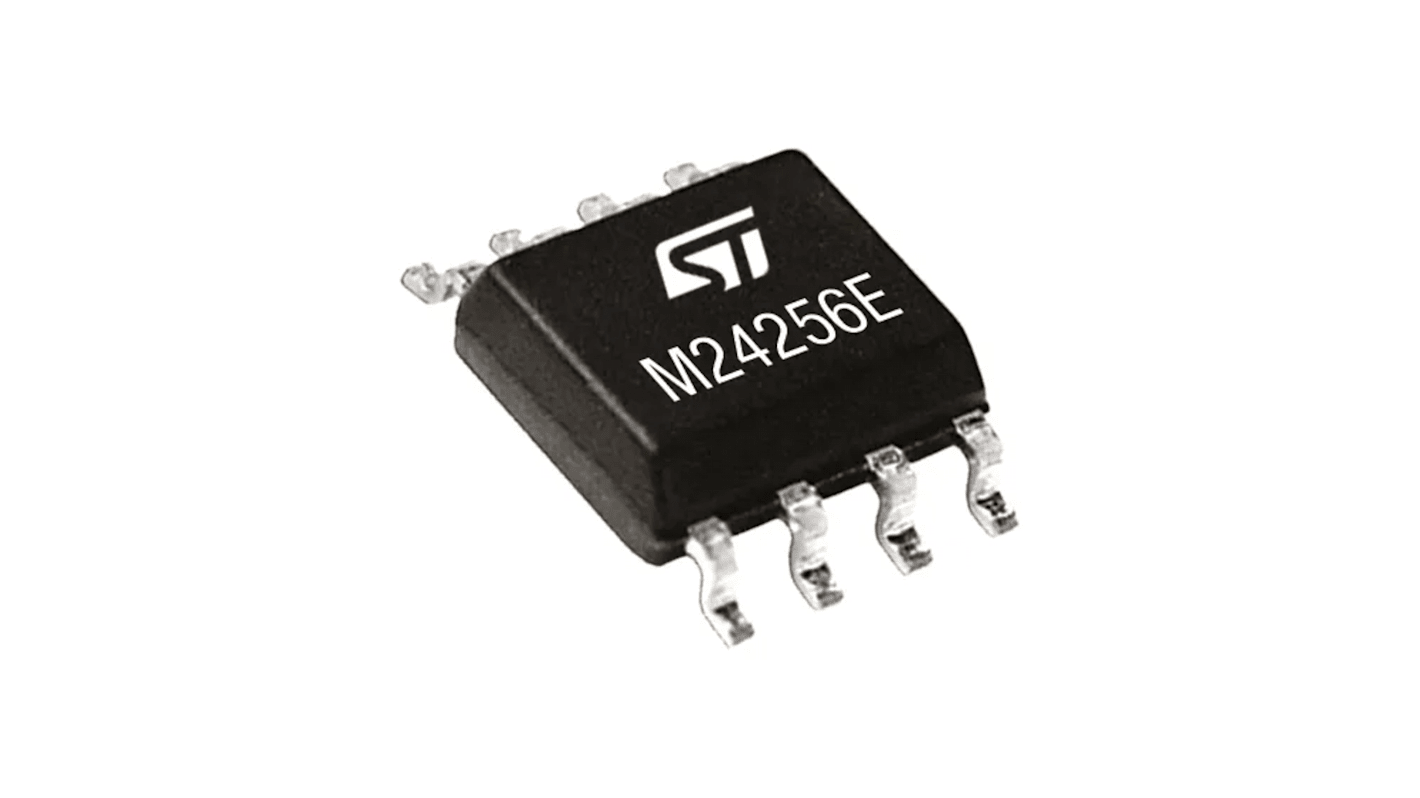 STMicroelectronics 256KbitEEPROM存储器, 串行 - I2C接口, SO8N封装, 8引脚, 贴片安装