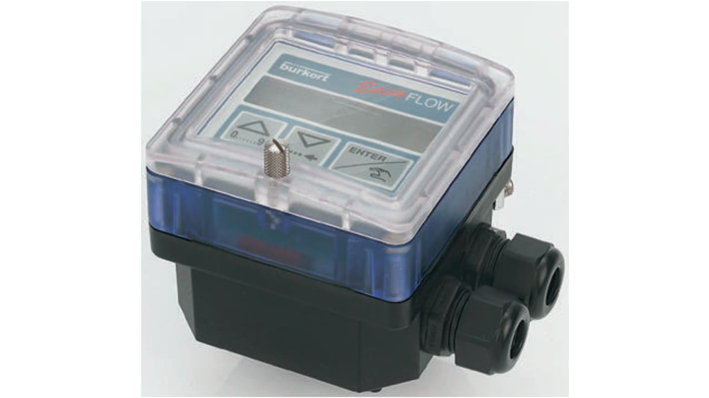 Burkert Compact Mount Flow Controller, Analogue, Pulse, Totalizer Output, 12 → 30 V dc, DN 15 → 50 mm Pipe