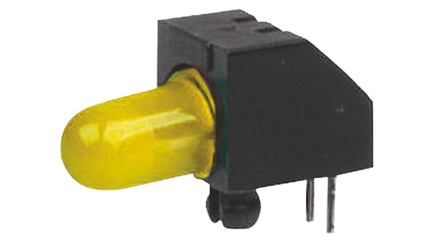 Marl 125-511-04, Yellow Right Angle PCB LED Indicator, Through Hole 2.1 V