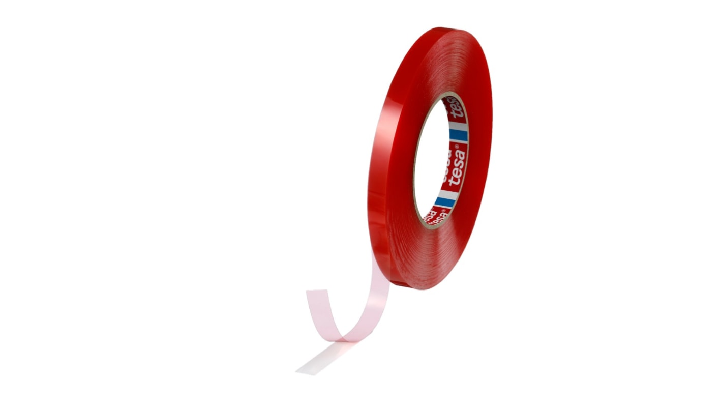Tesa 4965 Transparent Double Sided Plastic Tape, 205mm Thick, 11,8 N/cm, PET Backing, 12mm x 50m