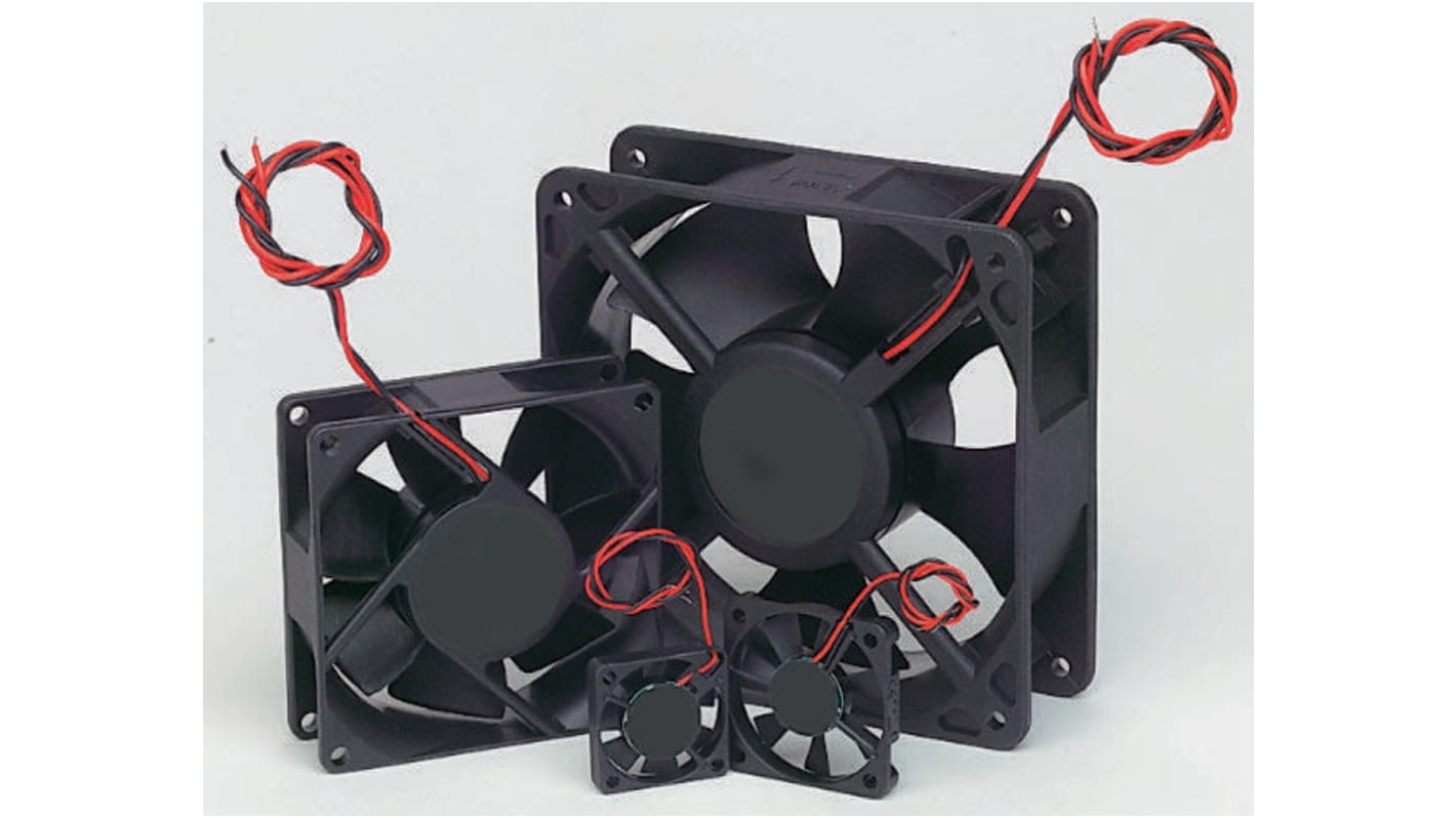 Sunon OA125 Series Axial Fan, 5 V dc, DC Operation, 5.1m³/h, 600mW, 110mA Max, 25 x 25 x 6mm