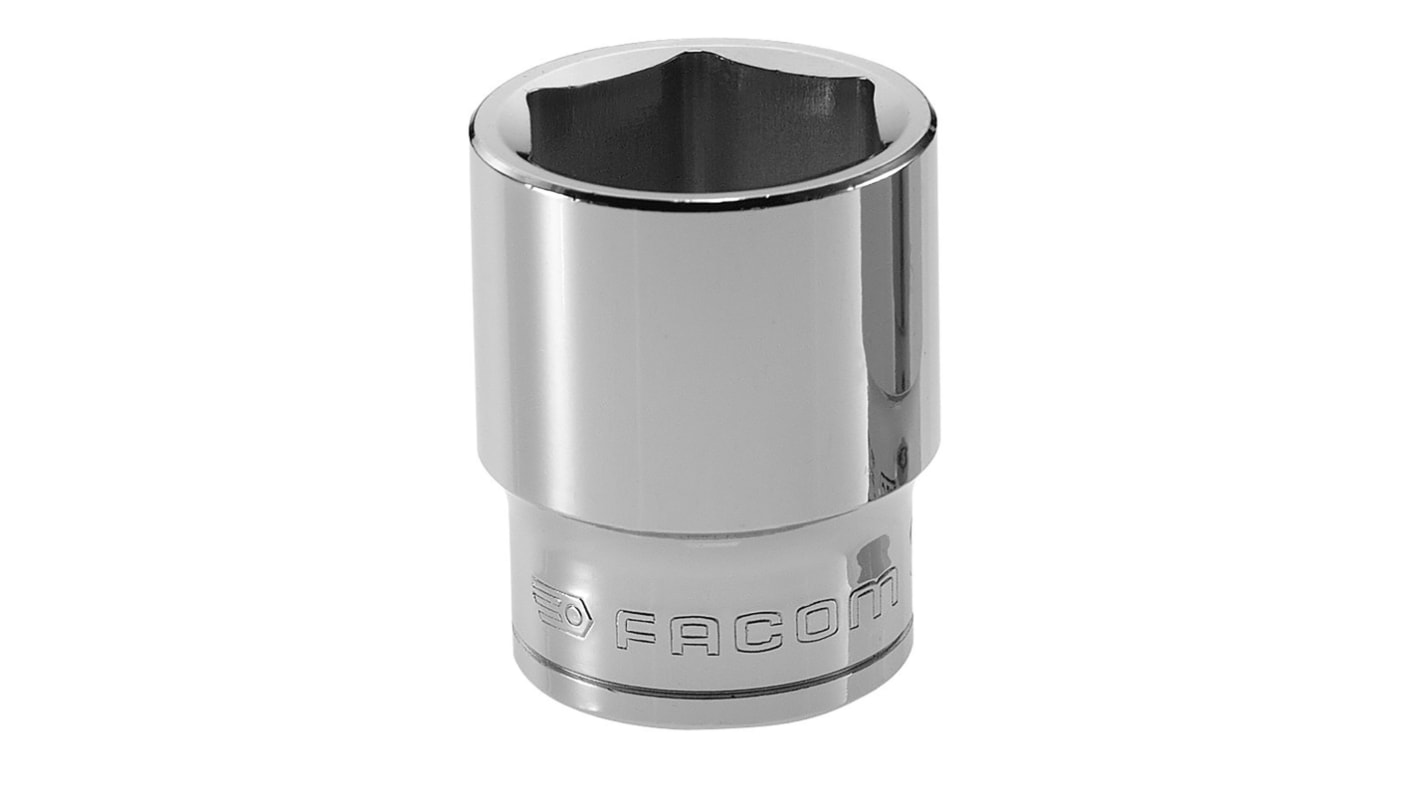 Facom ソケット 1/2インチ, ソケットサイズ:21mm, 長さ:38 mm