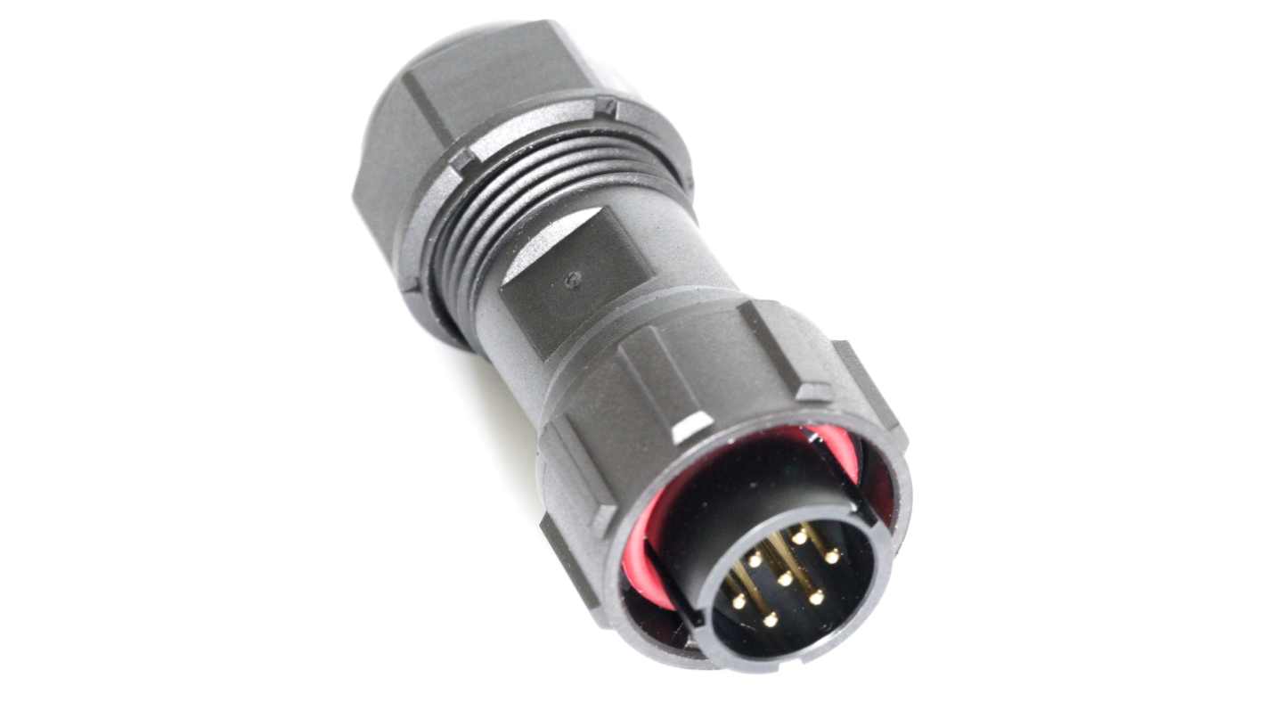 Conector circular RS PRO macho, hembra de 4 vías Hembra, Macho, montaje aéreo, IP67