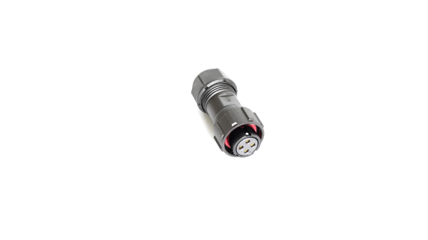 Conector circular RS PRO macho de 9 vías macho, montaje aéreo, IP67
