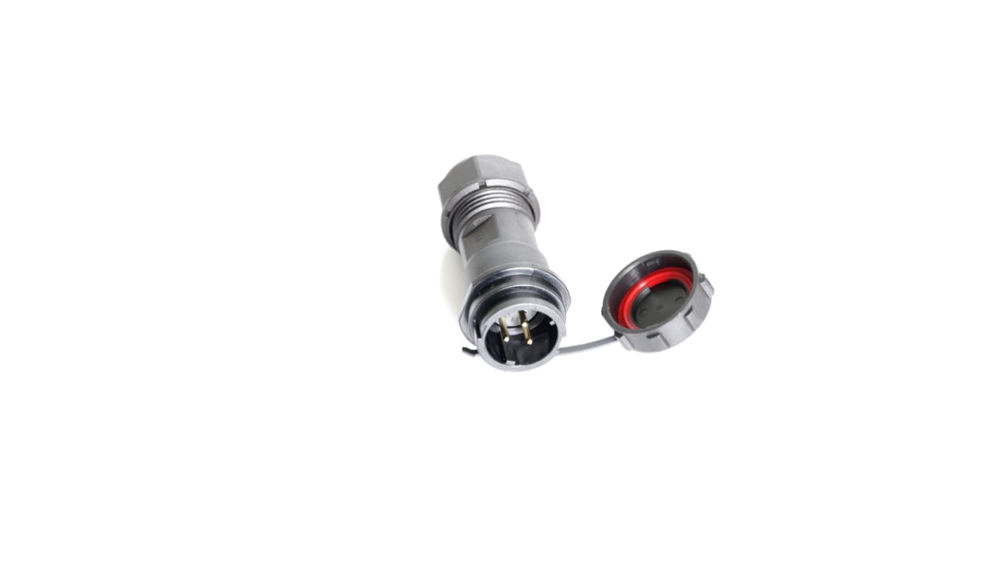 Conector circular RS PRO macho de 3 vías macho, montaje aéreo, IP67