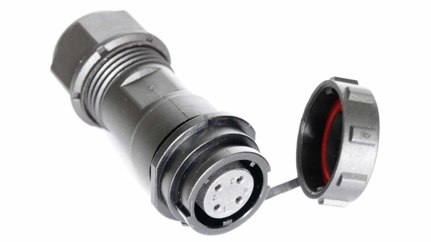 Connecteur circulaire RS PRO, Standard, 4 contacts, Montage sur câble, raccordement A souder