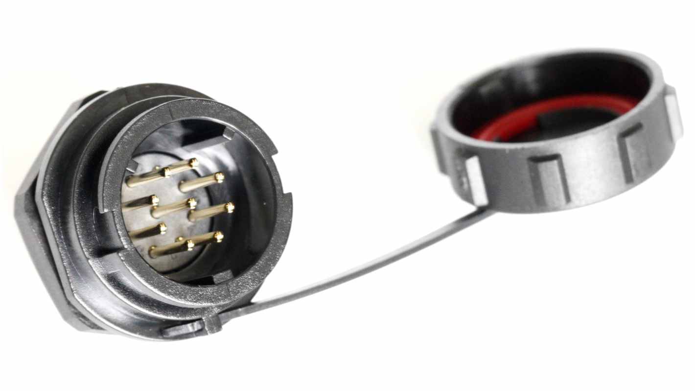 Connecteur circulaire RS PRO, Standard, 9 contacts, Montage avant, raccordement A souder