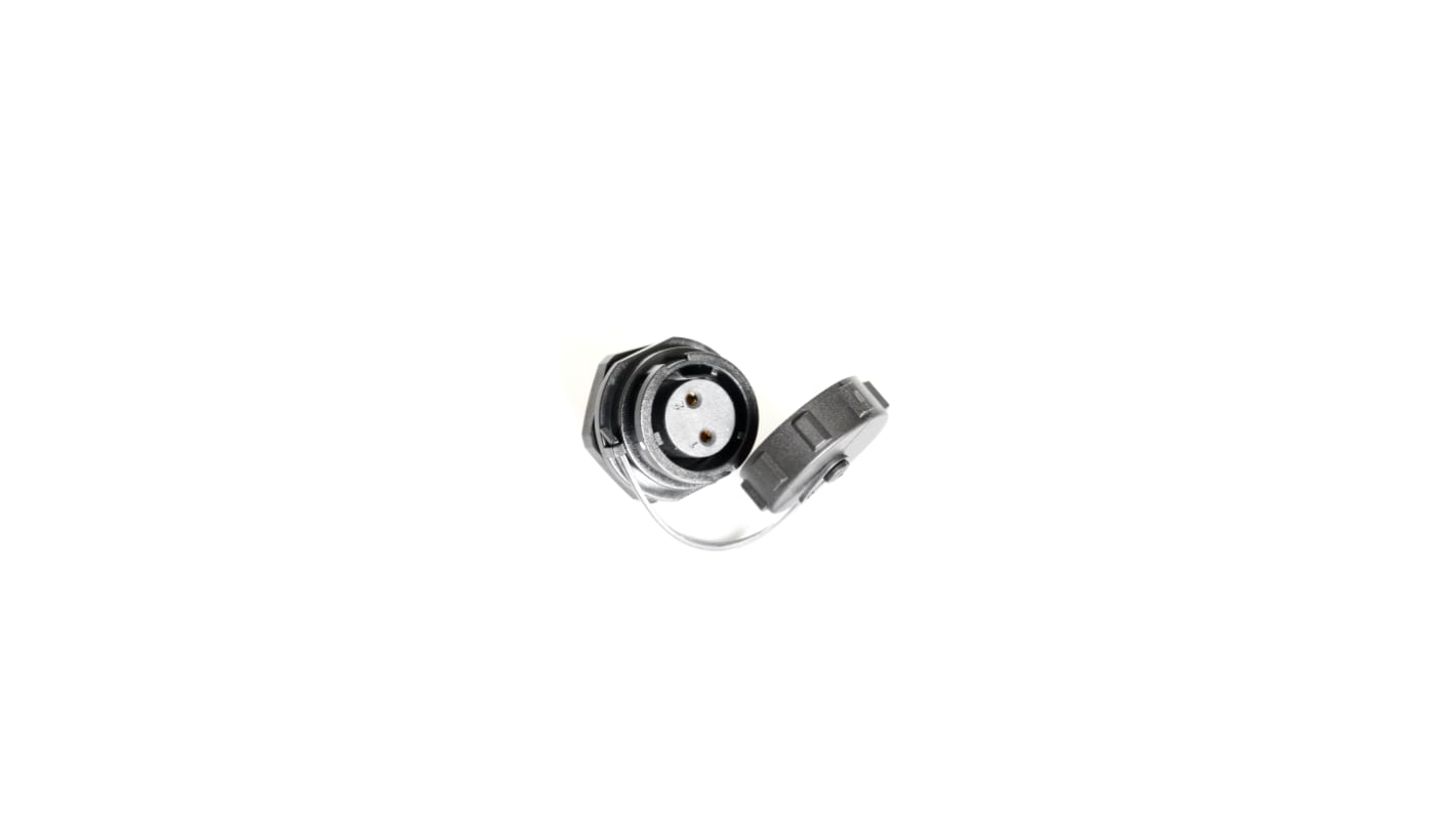 Connecteur circulaire RS PRO, Standard, 2 contacts, Montage avant, raccordement A souder