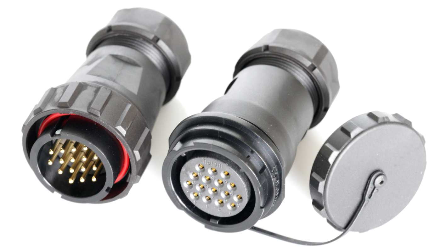 RS PRO Circular Connector, 16 Contacts, Cable Mount, Plug and Socket, Male and Female Contacts, IP67
