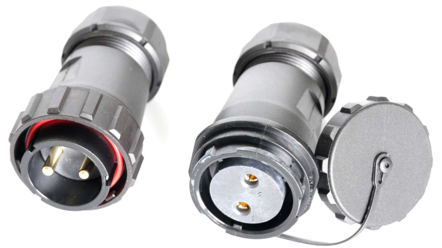 RS PRO Circular Connector, 2 Contacts, Cable Mount, Plug and Socket, Male and Female Contacts, IP67