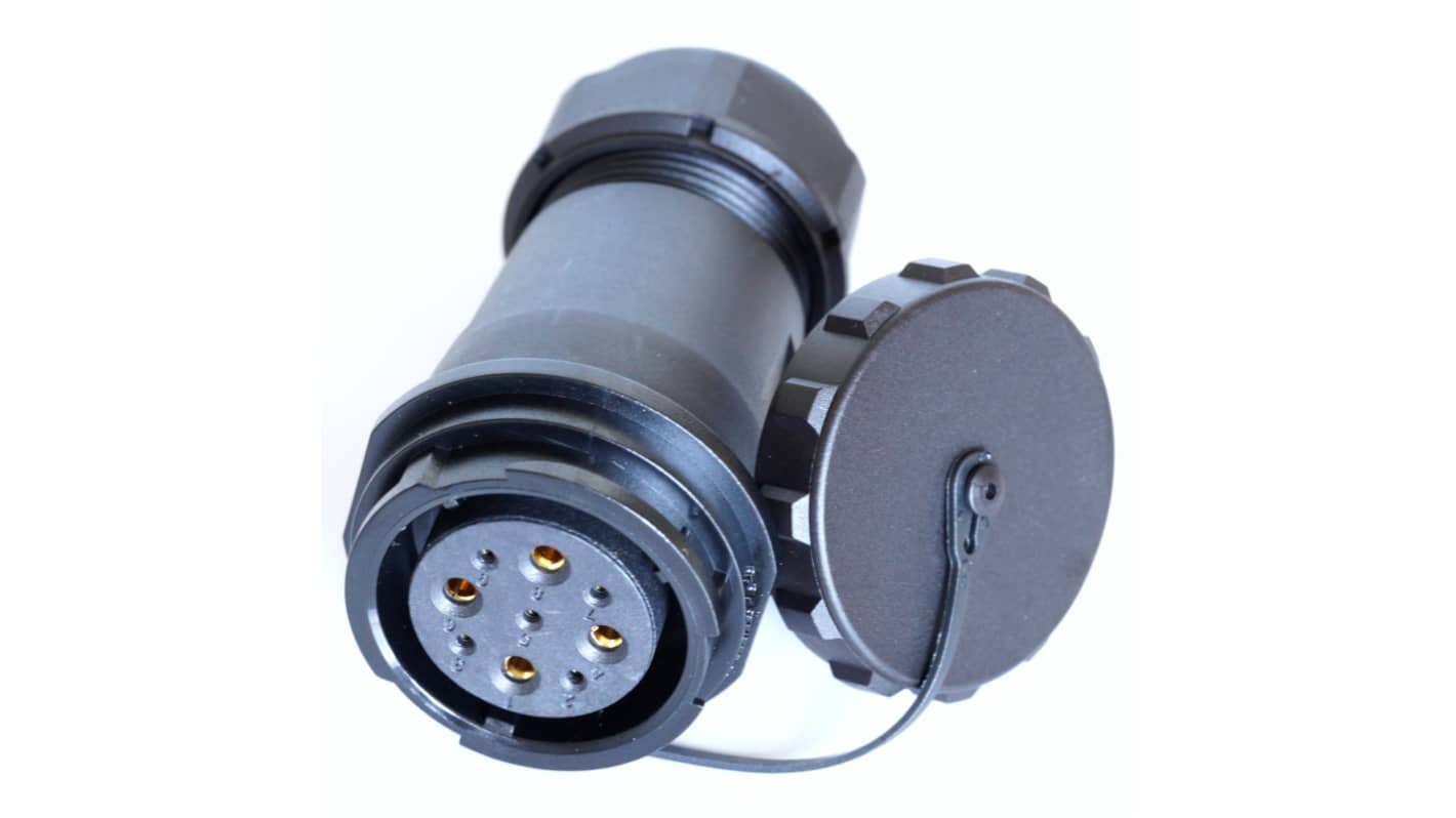 Conector circular RS PRO hembra de 9 vías hembra, montaje aéreo, IP67