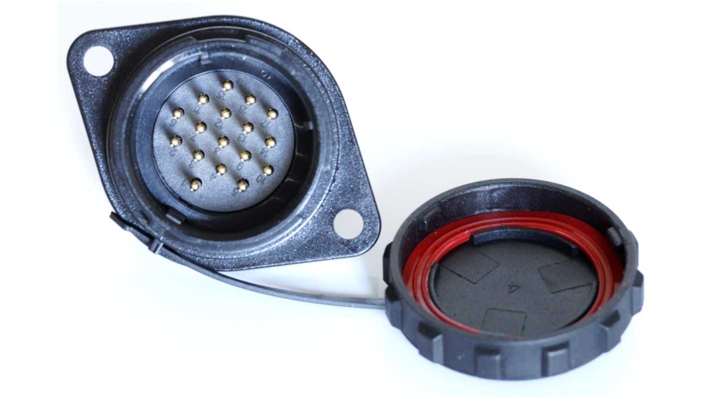 RS PRO Circular Connector, 17 Contacts, Flange Mount, Socket, Male, IP67