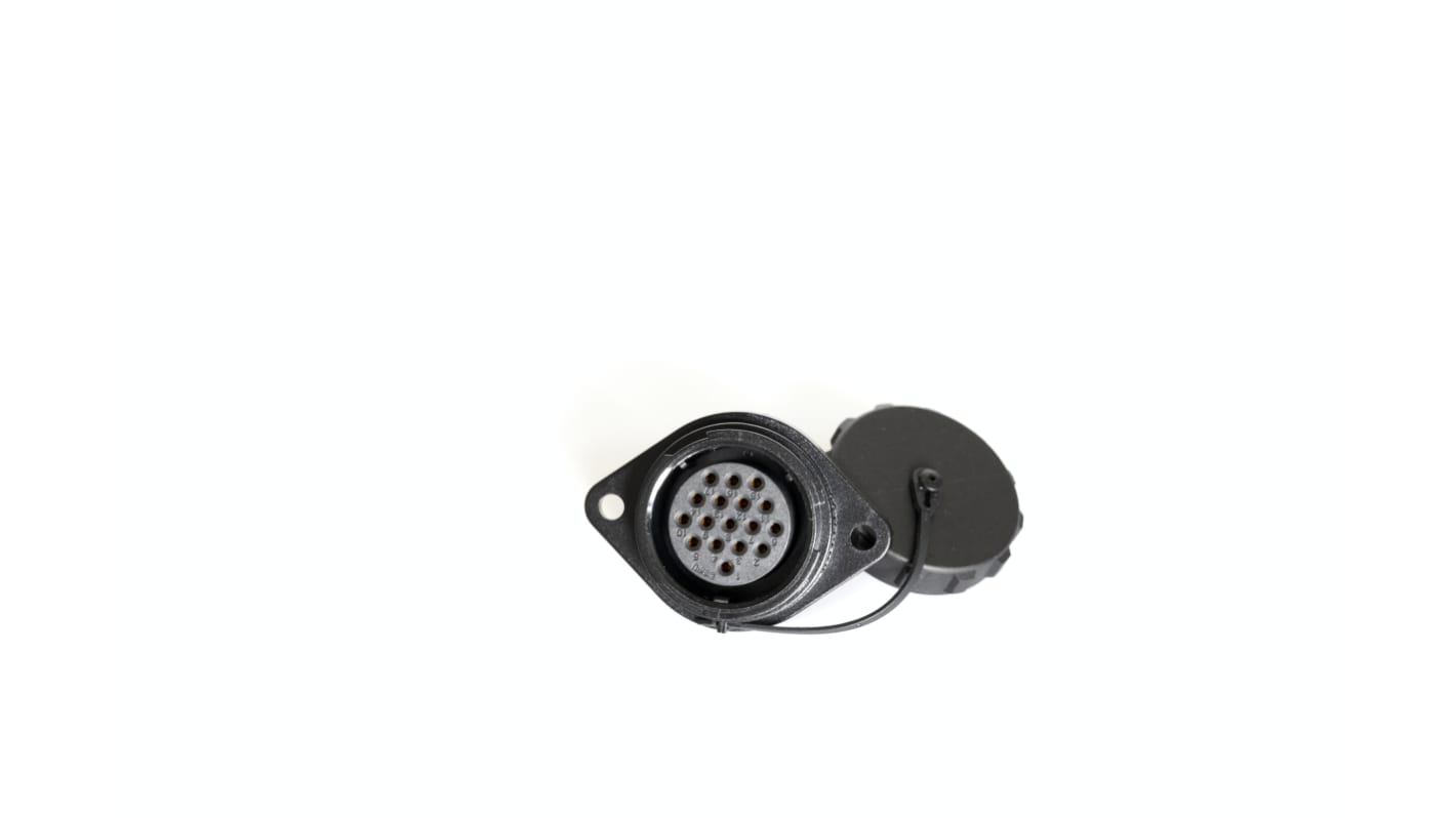 Conector circular RS PRO hembra de 17 vías hembra, Montaje de Reborde, IP67