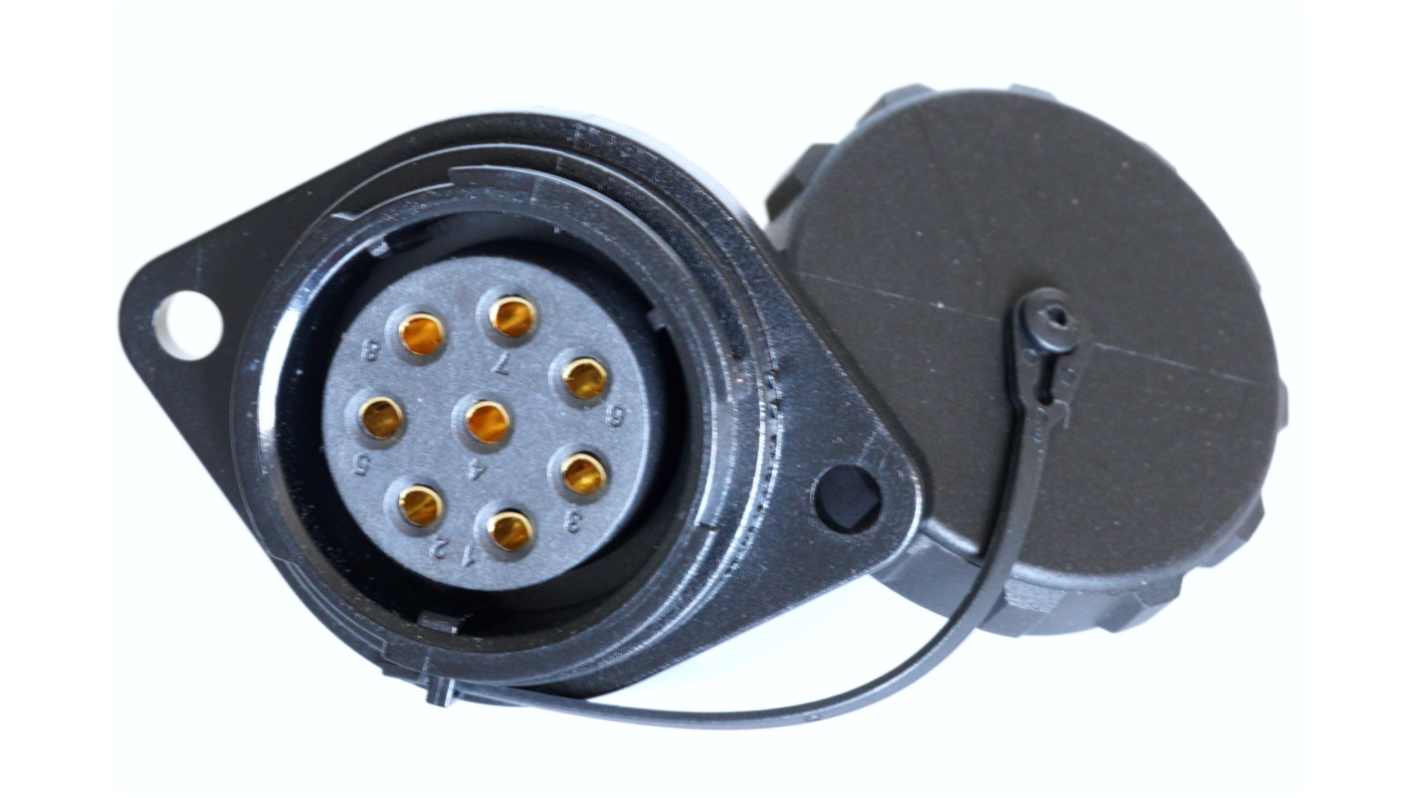 RS PRO Circular Connector, 8 Contacts, Flange Mount, Socket, Female, IP67