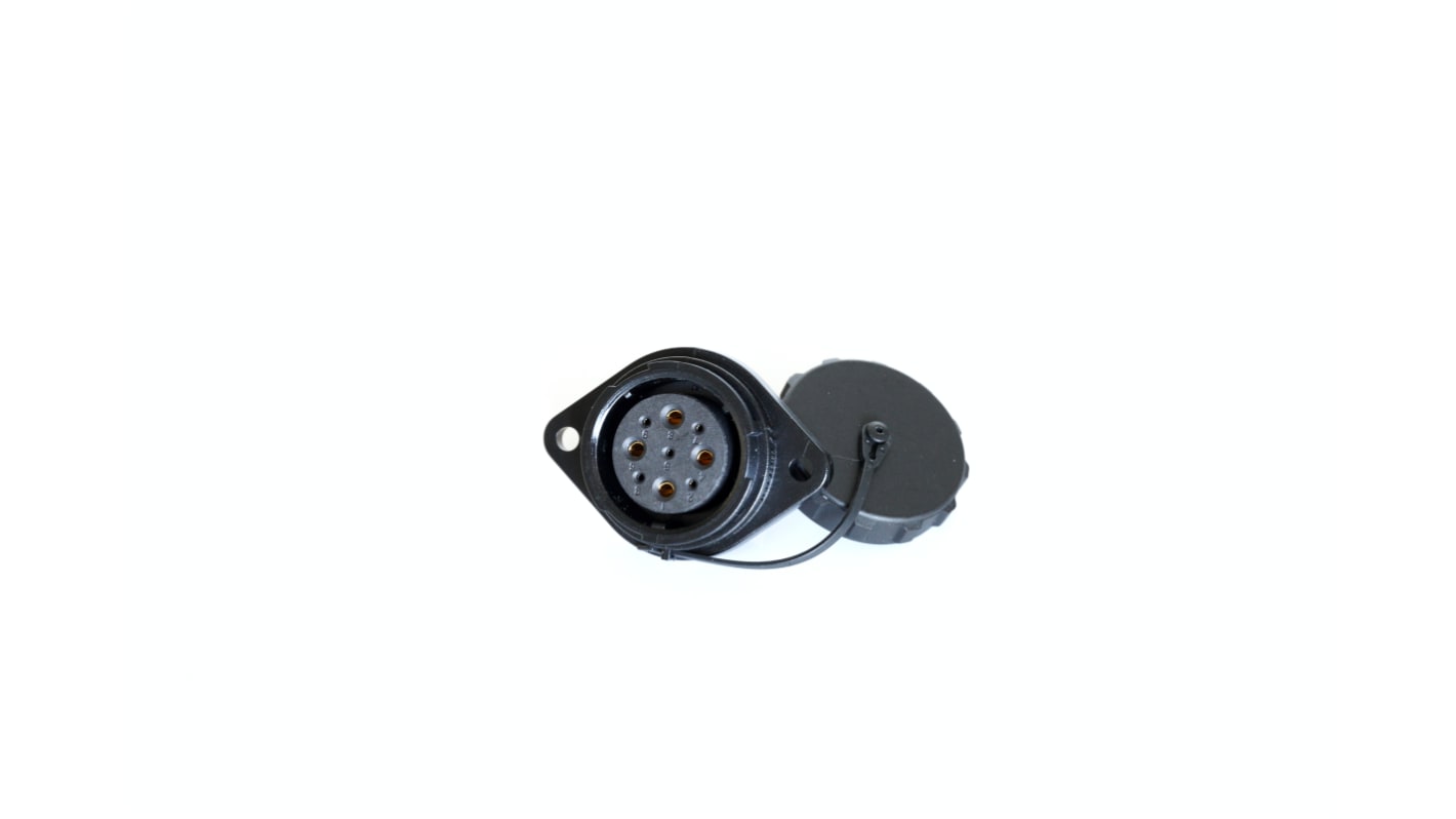 Conector circular RS PRO hembra de 9 vías hembra, Montaje de Reborde, IP67