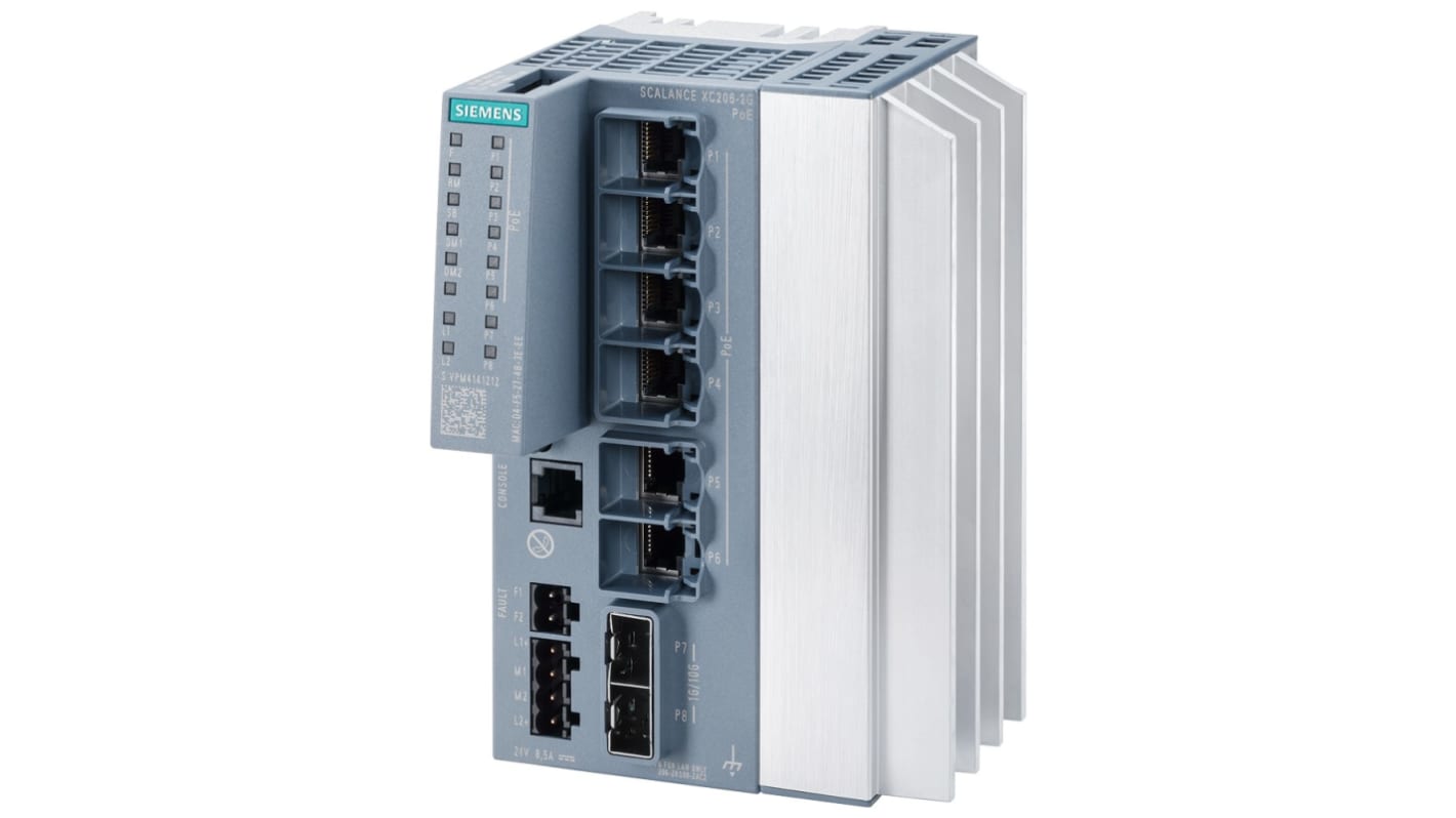 Siemens Netzwerk Switch PoE 6-Port Verwaltet