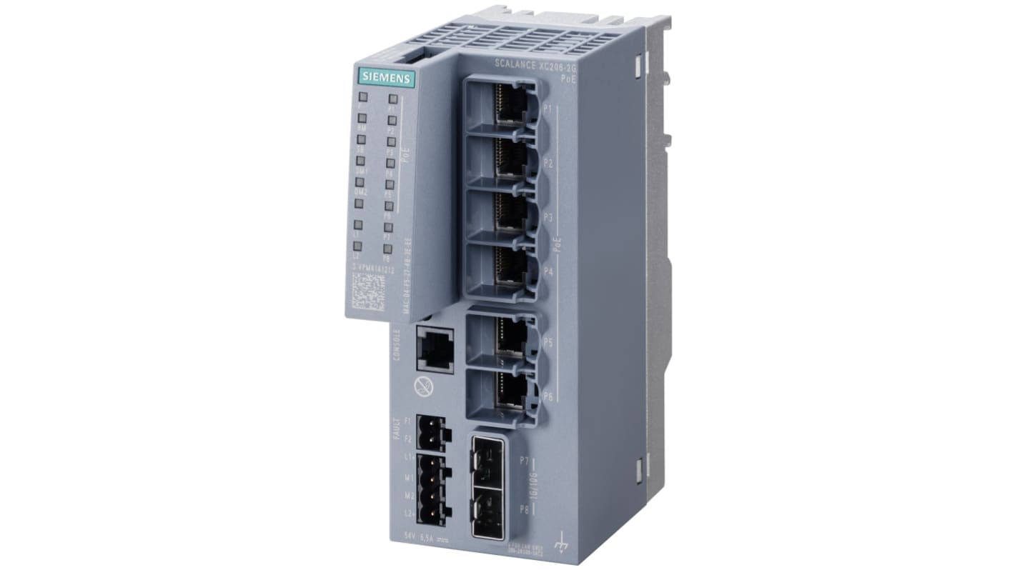 Siemens Managed 6 Port Network Switch With PoE