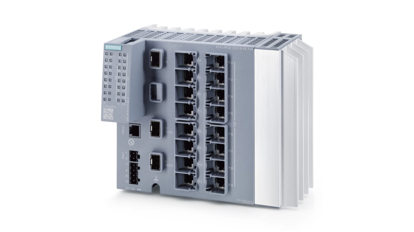 Siemens Managed 16 Port Network Switch With PoE