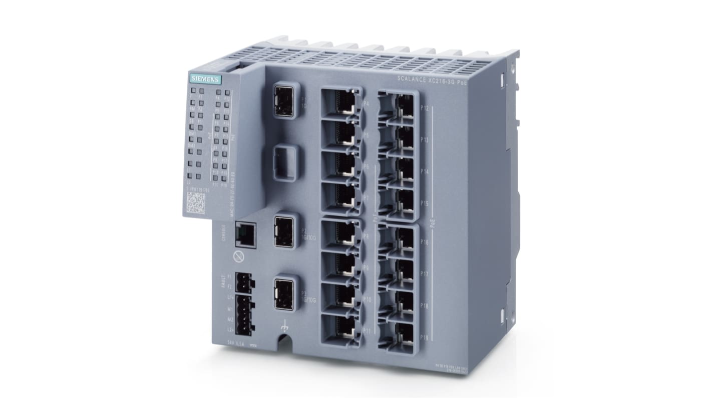 Siemens Managed 16 Port Network Switch With PoE