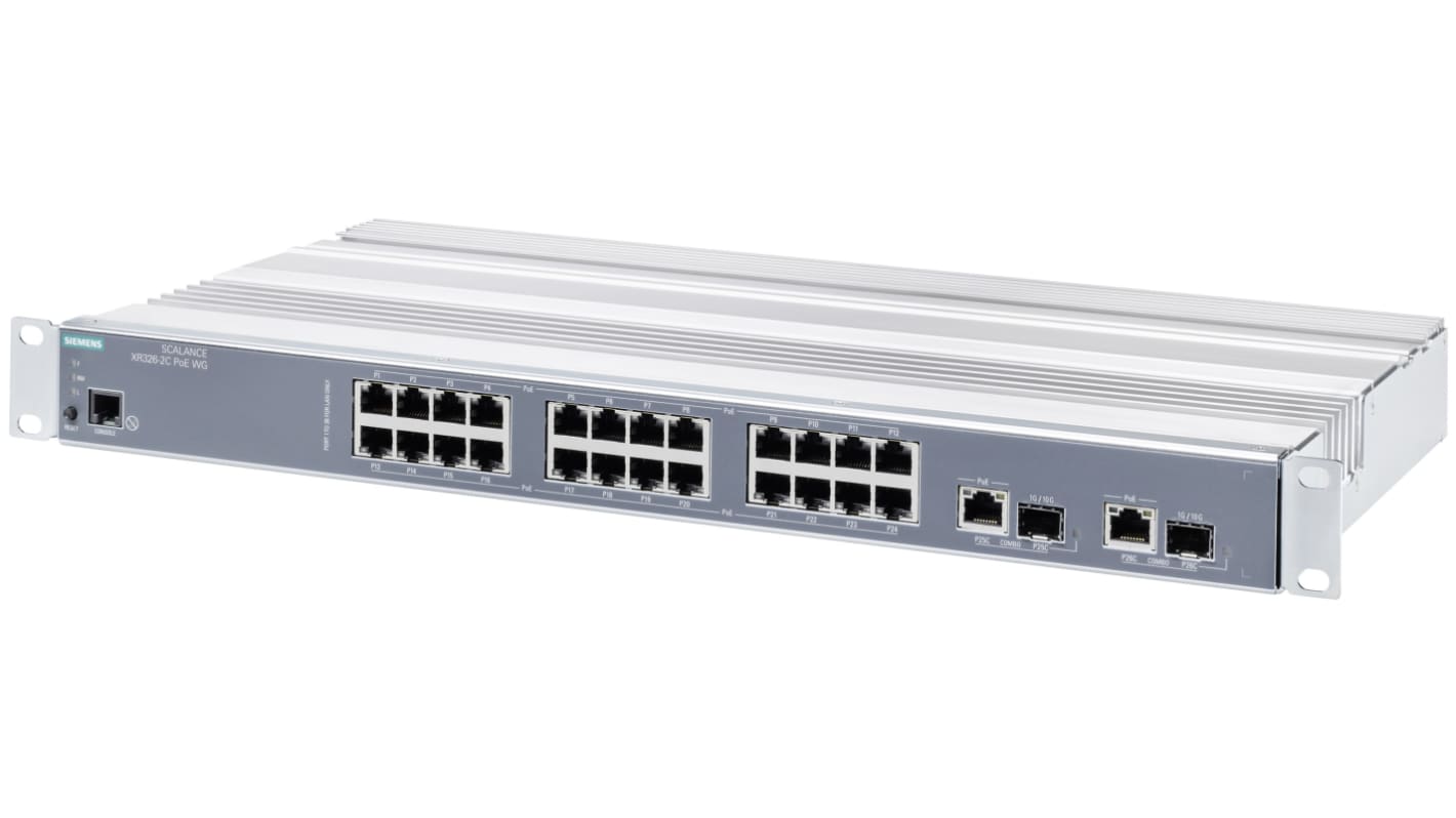 Siemens 26口管理型网络交换机, PoE, SCALANCE系列