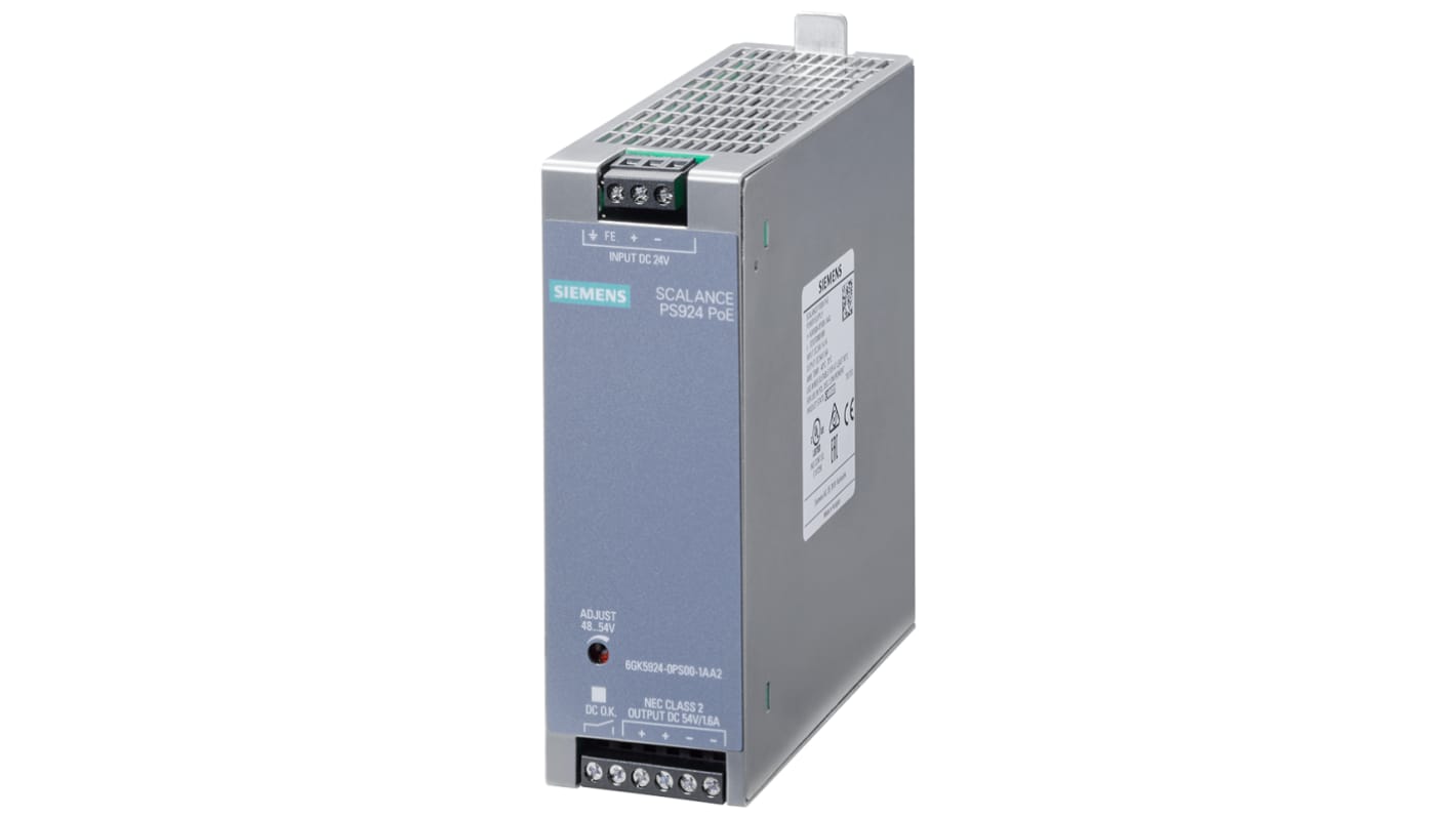 Siemens Power Supply, for use with PoE, SCALANCE Series