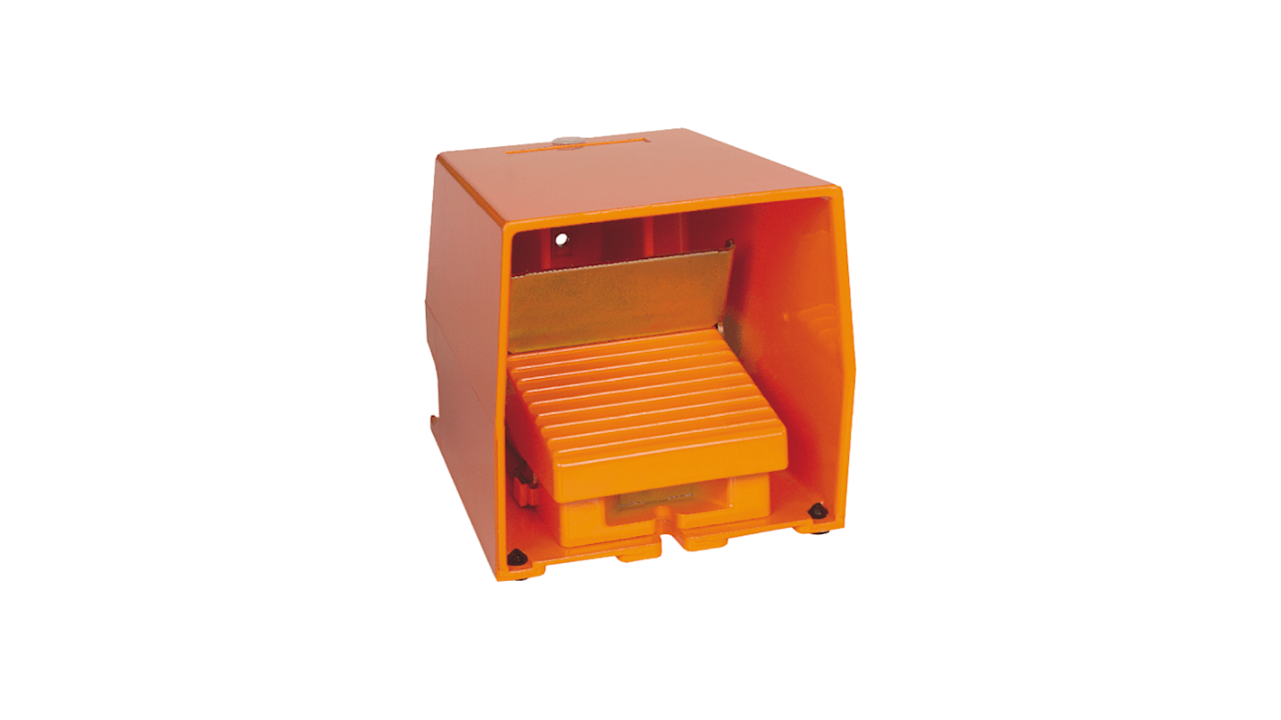 Schneider Electric Industrial Duty Momentary On-Off Foot Switch - Metal Case Material, SPDT, 270 mA @ 250 V dc, 3 A @