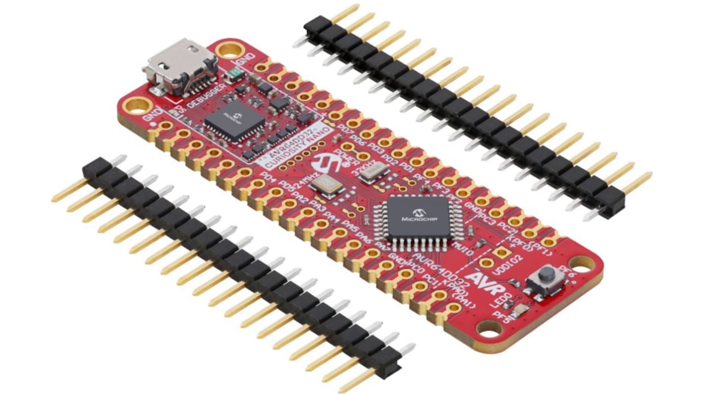 Microchip AVR DD单片机开发板, AVR内核, AVR64DD32 Curiosity Nano