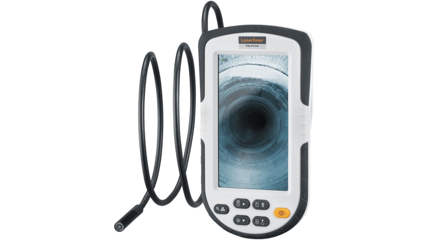 Laserliner 082.261A 8mm probe Inspection Camera, 1m Probe Length, LED Illumination