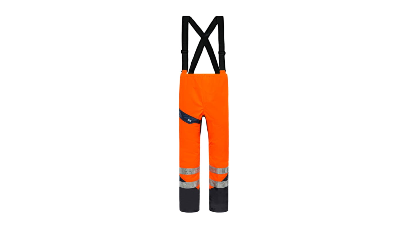 T2S Cap Horn Orange Breathable, Hi-Vis, Waterproof Hi Vis Work Trousers XXL